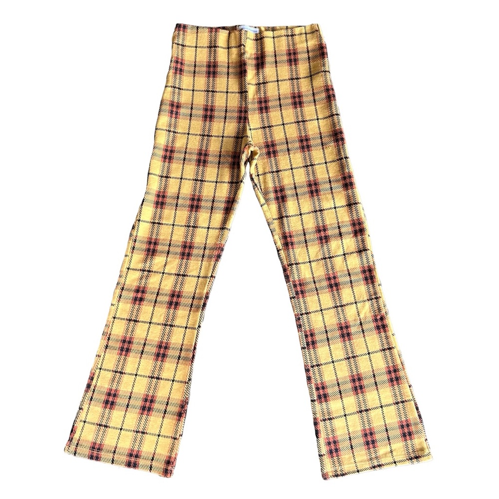 ❌SOLD❌ UO Cara Plaid Kick Flare Pants - Picture 1 of 6